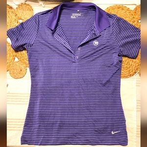 Purple Nike Dri-Fit Golf Polo